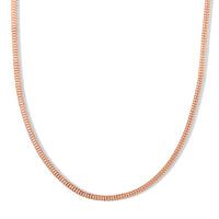 Italian 14K RG Over Sterling Silver 2mm Arrow Chain Necklace (18 Inches) (4.55 g)