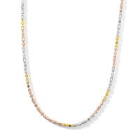 1.2mm CPSL/DC Typhoon Chain Necklace in 14K YRG Over and Sterling Silver 10.70 Grams 18 Inches