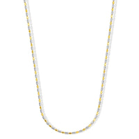 1.2mm CPSL/DC Typhoon Chain Necklace in 14K YRG Over and Sterling Silver 10.70 Grams 18 Inches