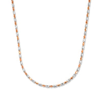 1.2mm CPSL/DC Typhoon Chain Necklace in 14K RG Over and Sterling Silver 10.70 Grams 18 Inches