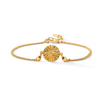 Hunter Pick 24K Yellow Gold Rainbow Shimmer Chain Bracelet (7.25 In) (4 g)
