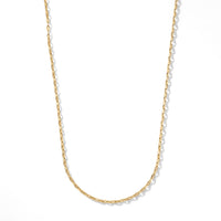2 Mm Brillucci Necklace in 14K Yellow Gold Over Sterling Silver 18 Inches 2.92 Grams