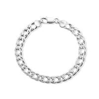 Sterling Silver 6mm Double Rombo Chain Bracelet (8.00 In) (16.05 g)
