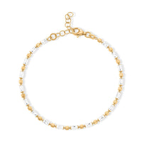 1.2mm CPSL/DC Typhoon Chain Bracelet in 14K YRG Over and Sterling Silver (7.00 In) 4.35 Grams