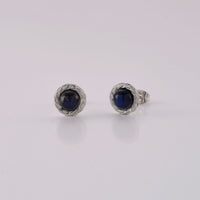 Grey Moonstone Earrings in Silvertone 0.60 ctw