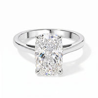 IGI Certified 950 Palladium Luxuriant Lab Grown Diamond (E-F, VS) Ring (Size 10.0) 3.00 ctw