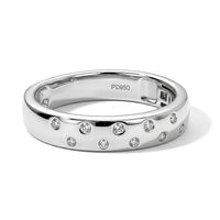950 Palladium Luxuriant Lab Grown Diamond (E-F, VS) Band Ring (Size 10.0) 0.10 ctw
