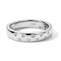 950 Palladium Luxuriant Lab Grown Diamond (E-F, VS) Band Ring (Size 10.0) 0.10 ctw