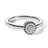 D'Joy Diamond 0.10 ctw Ring in Rhodium Over Sterling Silver (Size 8.0)