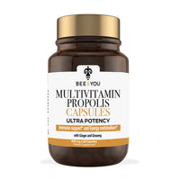 Bee & You Multivitamin Propolis Supplement with Ginger & Ginseng (60 Capsules)
