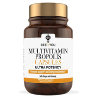 Bee & You Multivitamin Propolis Supplement with Ginger & Ginseng (60 Capsules) (Ships in 3-5 Days)