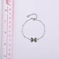 Multi-Tourmaline Bracelet in Silvertone (6-7in) 0.22 ctw