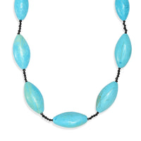 EverTrue Magnesite, Thai Black Spinel Beaded Necklace (20 Inches) in Platinum Bond 275.00 ctw