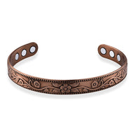 Magnetic Cuff Bracelet in Rosetone (7.5-8In)