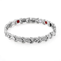 Magnetic Bracelet in Silvertone (7.50 In)