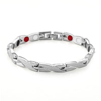 Magnetic Bracelet in Silvertone (8.00 In)