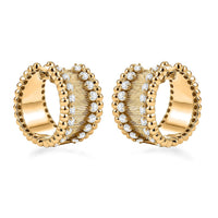 Clarte Aurum Collection Moissanite Hoops Earrings in 14K YG Over Sterling Silver 1.90 ctw