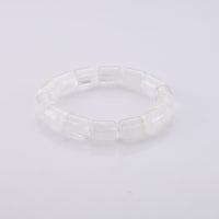 White Crystal Quartz 182.00 ctw Beaded Stretch Bracelet (6.5-7In)