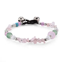 Pink Quartz 10.00 ctw Bracelet in Silvertone (7.00 In)