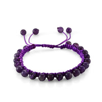 Galilea Rose Quartz Beaded Cord Bracelet (6-8In) 40.00 ctw