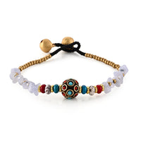Multi Gemstone 20.00 ctw Bracelet in Goldtone