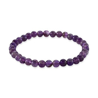 African Amethyst 45.00 ctw Beaded Stretch Bracelet