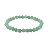 Green Aventurine 45.00 ctw Beaded Stretch Bracelet