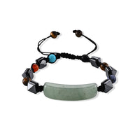 Green Aventurine with Multi Gemstone 50.00 ctw Beaded Stretch Bracelet