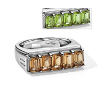 EverTrue Autumn Alexite, Moissanite Men's Ring in Platinum Bond (Size 10.0) 2.75 ctw