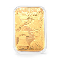 24K Gold A Legacy of Liberty 250 Years of Freedom Embossed Sheet (31x45.5mm) 10mg