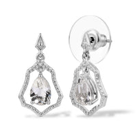 D''Joy Brazilian Petalite 1.10 ctw Stud Earrings in Rhodium Over Sterling Silver