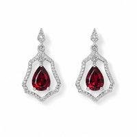 D''Joy Brazilian Petalite 1.10 ctw Stud Earrings in Rhodium Over Sterling Silver