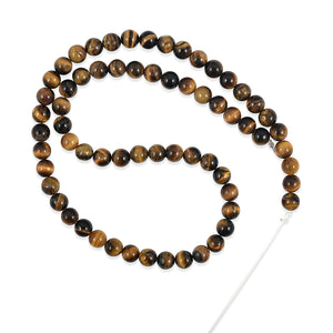 Small Tiger's Eye 113.50 ctw Beaded Strand 16 Inches