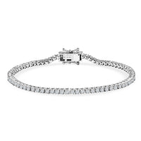 D'Joy Lab Grown Diamond (I2) Bracelet in Rhodium Over Sterling Silver (7.25 In) 3.60 ctw