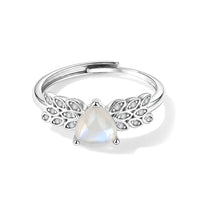 Nephrite Jade and Simulated Diamond 2.02 ctw Ring in Silvertone (Adjustable)