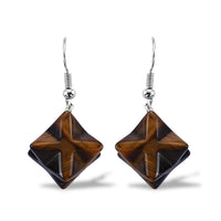 Green Aventurine Earrings in Silvertone 35.00 ctw