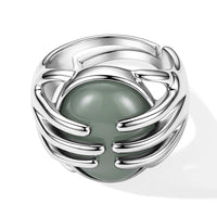 Opalite Ring in Goldtone (Adjustable)