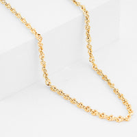 Italian 3.8mm Spirali Oro Chain Necklace in 14K Yellow Gold (20 Inches) 5.30 Grams