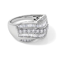 Luxuriant Lab Grown Diamond (G-H, SI) Ring in Rhodium Over Sterling Silver (Size 10.0) 1.50 ctw