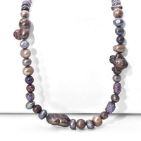 Grey Dyed Pearl Endless Necklace (64 Inches)