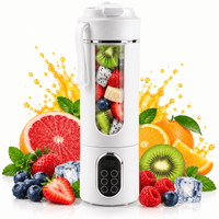 White USB Rechargeable Portable Juicer Stainless Blades (3C Battery 1300mAh) (530ML)
