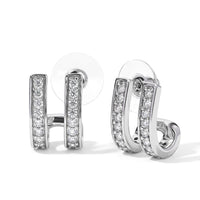 EverTrue Moissanite 1.35 ctw Earrings in Platinum Bond