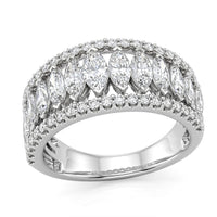 14K White Gold Luxuriant Lab Grown Diamond (VS2) Band Ring (Size 5.0) (4.75 g) 2.00 ctw