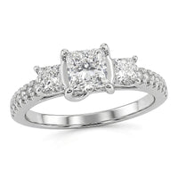 Ankur Treasure Chest Pre Memorial Deal 950 Platinum (F-VS2) Lab Grown Diamond Ring (Size 5.0) 1.25 ctw