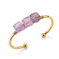 White Crystal Quartz Bangle Bracelet in Goldtone (6.00-6.50 In) 35.00 ctw