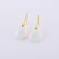 Opalite Earrings in Goldtone 40.00 ctw