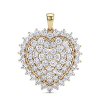 Luxuriant Lab Grown Diamond G SI1 2.75 ctw Pendant without Chain in 14K Yellow Gold Over Sterling Silver
