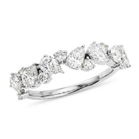 Luxuriant Lab Grown Diamond (G, SI1) Ring in Sterling Silver (Size 6) 1.40 ctw