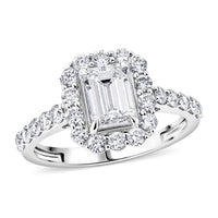 Lab Grown Diamond SI1 1.90 ctw Ring in Sterling Silver (Size 6.0)