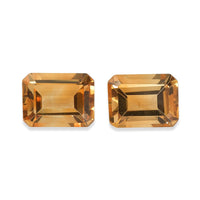 AA Brazilian Citrine Set of 2 (Oct 8x6 mm) 2.56 ctw
